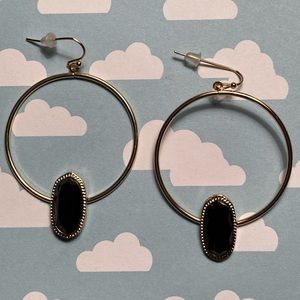 Trifari Jewelry - Black & Gold Drop Earrings Trifari Jewelry - Black & Gold Drop Earrings